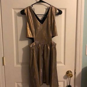 Gold dress